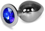 Lovetoy Bijuterie anala , Dop anal Large Rosebud Classic Metal Plug Dark Blue (10 x 4cm) (6970260904131)