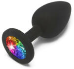 ToyJoy Dop anal de dimensiune medie si cu cristal multicolo Rainbow Booty Jewel Medium (8713221822741)