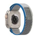 Techsuit Curea pentru Apple Watch 1/2/3/4/5/6/7/8/9/SE/SE 2 (38/40/41mm) - Techsuit Watchband (W039) - Blue / Gray (KF2313120)