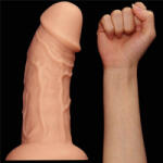 Lovetoy -King Sized Dildo de marime gigantica Realistic Curved Dildo Flesh 23 x 6.5cm (6970260907484) Dildo