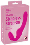 ORION Vibrating Strapless Strap-on cu 9 moduri de vibrație si caneluri mari, stimulatoare (4024144605743)