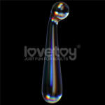 Lovetoy Twilight Gleam Glass Dildo- Alluring Arc (17cm) (6942063400714) Dildo