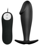 Pretty Love Plug anal din silicon cu 12 moduri de vibratii Pretty Love anal stimulation plug 10cm (6959532317794)