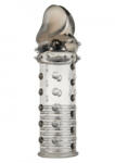 ToyJoy Prelungitor penis transparent Power Stud Sleeve, Grey 15cm (8713221475015)
