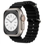 Techsuit Curea pentru Apple Watch 1/2/3/4/5/6/7/8/9/SE/SE 2 (38/40/41mm) - Techsuit Watchband (W038) - Black (KF2310810)