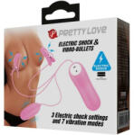 Pretty Love Cleme reglabile cu electrosocuri pentru mameloane si ou vibrator Pretty Love Electric (6959532334142)