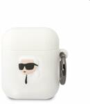 Karl Lagerfeld 3D Logo NFT Karl Head szilikontok Apple AirPods 1/2 számára, biele (57983112288)