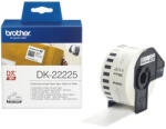 Bosch BROTHER Etikett címke DK22225, Fehér alapon fekete papírszalag tekercsben 38mm, 38mm x 30.48M (DK22225)