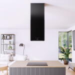 GLOBALO Hota de insula Globalo Werno Isola 40.2 Black, clasa energetica B, latime 40 cm, adancime 30 cm, control electronic, gama de viteza 3 trepte si boost, capacitate maxima de absortie 725 m3/h, Negru (WE Hota