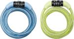 Masterlock Acél kábelzár, 1, 2m x 8mm, fix kombinációval, pasztell színek: kék + zöld (8143EURDPROCOL)