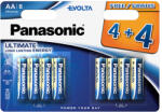 Panasonic Baterie AA LR06 Panasonic evolt, a blister 8 bucati (PAN-LR06EV-8) Baterii de unica folosinta
