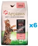 Applaws Cat Adult Chicken and Extra Salmon 2, 4 kg (6x400g) csirke lazaccal macskáknak