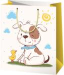 Cardex Egy kutya és csibe barátsága mintás nagy méretű exkluzív ajándéktáska 27x14x33cm-es (46010) - innotechshop