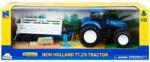 New Ray Toys Tractor cu remorca si figurina, New Ray, New Holland T7.270, 1: 32