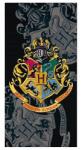  Harry Potter fürdőlepedő, törölköző - Roxforti Házak fekete (HP-8268T) (HP-8268T)