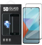 Xiaomi Redmi Note 13 4G / 5G / Poco X6 5G üvegfólia, tempered glass, előlapi, 5D, edzett, hajlított, fekete kerettel