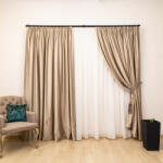 Hiko Set 2 draperii Hiko COMFY DIMOUT catifea bej, cu rejansa (10013696)