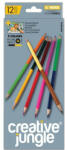 SaKOTA Színes ceruza CREATIVE JUNGLE grey kétvégű háromszögletű 24 szín/készlet - bolt
