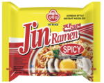 Ottogi Jin Ramen - Csípős Tésztaleves, 120gr (Ottogi) (8801045999913 04/02/2026 (100db) 24/04/2026 (40db))
