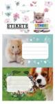 STREET Füzetcímke STREET Animals cute 10 címke/csomag (23325) - decool