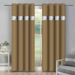 Mondo Italia Függöny a gyűrűk cirkóniával 140x250 cm bézs