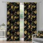 Mondo Italia Függöny szalaggal 140x250 cm fekete, levél szörnyeteg