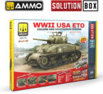 AMMO by MIG Jimenez AMMO SOLUTION BOX 20 - WWII USA ETO. Colors and Weathering System (A. MIG-7728)