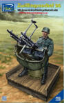 Riich.Models WWII German Zwillingssockel 36 Anti-Aircraft MG Mount w. Solider(include PE&Decal 1: 35 (RV35047)