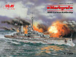 ICM Markgraf (full hull & waterline) WWI German Battleship 1: 700 (S. 017)