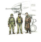 CMK WWII US bomber pilot and two gunners 1: 72 (129-F72339)