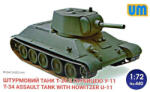 UniModels T-34 Assault tank with howitzer U-11 1: 72 (UM440)