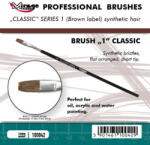 Mirage Hobby Brush Flat High Quality Classic Series 1 Size 1 (100042)