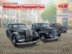 ICM Wehrmacht Personnel Cars(Kadett K38 Salo Kapitan Saloon, Admiral Saloon) 1: 35 (DS3504)