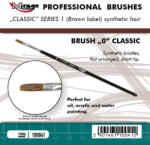 Mirage Hobby Brush Flat High Quality Classic Series 1 Size 0 (100041)