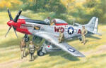 ICM Mustang P-51D WWII American Fighter with USAAF Pilots and Ground Personnel 1: 48 (48153)