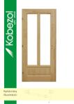 Kobezol Tisza2 Félig üvegezhető Fa Beltéri Gerébtokon Ajtó 100x210cm Bal