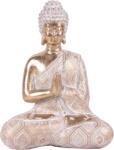 Art Galéria Buddha Tisztelet Szobor 15x18x5cm, Arany Színű, Műanyag