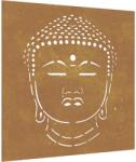 vidaXL Buddha fej mintás corten acél kerti faldísz 105 x 55 cm (824504) (824504)