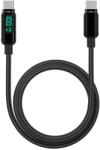 Lemontti LEMDDTCF100N USB Type-C/USB Type-C Fast Charge 100W 2m Negru (LEMDDTCF100N) - vexio