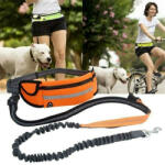 MH Protect Póráz övtáskával kutyával való futáshoz - narancssárga