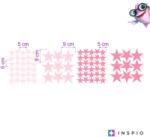 INSPIO Rózsaszín csillagok - falmatricák lányoknak (9552f) (9552f)