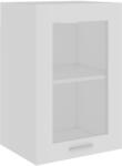 vidaXL fehér forgácslap függő üvegszekrény 40 x 31 x 60 cm (802505) (802505)