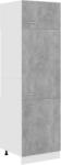 vidaXL betonszürke forgácslap szekrény hűtőhöz 60 x 57 x 207 cm (802542) (802542)