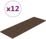 vidaXL 12 db barna szövet fali panel 90x30 cm 3, 24 m2 (344117) (344117)