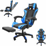 PRO-X öko bőr dönthető Gamer szék lábtartóval és derékpárnával - f (KF-G909) - pepita - 32 990 Ft