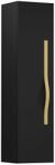 Krofam Dulap tip coloana suspendat negru Krofam e-VOG 130 cm maner auriu (159-0057)