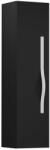 Krofam Dulap tip coloana suspendat negru Krofam e-VOG 130 cm maner crom (159-0058)