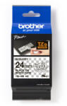 Brother TZe-SE5 Pro Tape, 24mm x 8m, text negru/fundal alb, securitate, banda original (TZESE5)