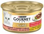 Gourmet Conservă Gourmet GOLD - bucăți de somon și pui în sos, 85g