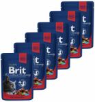 Brit Pliculeț BRIT Premium Cat Carne de vită și mazăre 6 x 100 g